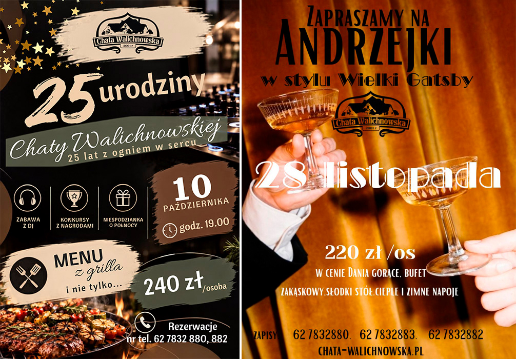 25 urodziny Chaty Walichnowskiej / Andrzejki 2026